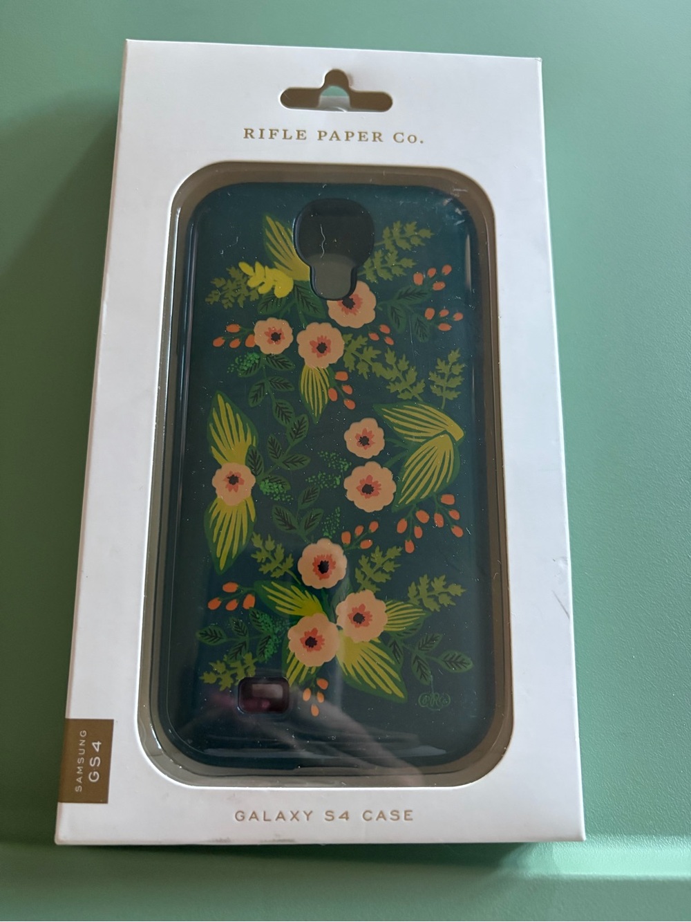 Rifle Paper Co. Green Floral Galaxy S4 Case with Pink Flowers - Picture 5 of 6